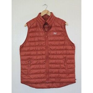 Mac In A Sac Synergy Gilet Vest Mens Large Burnt Orange Thermolite Down Fill